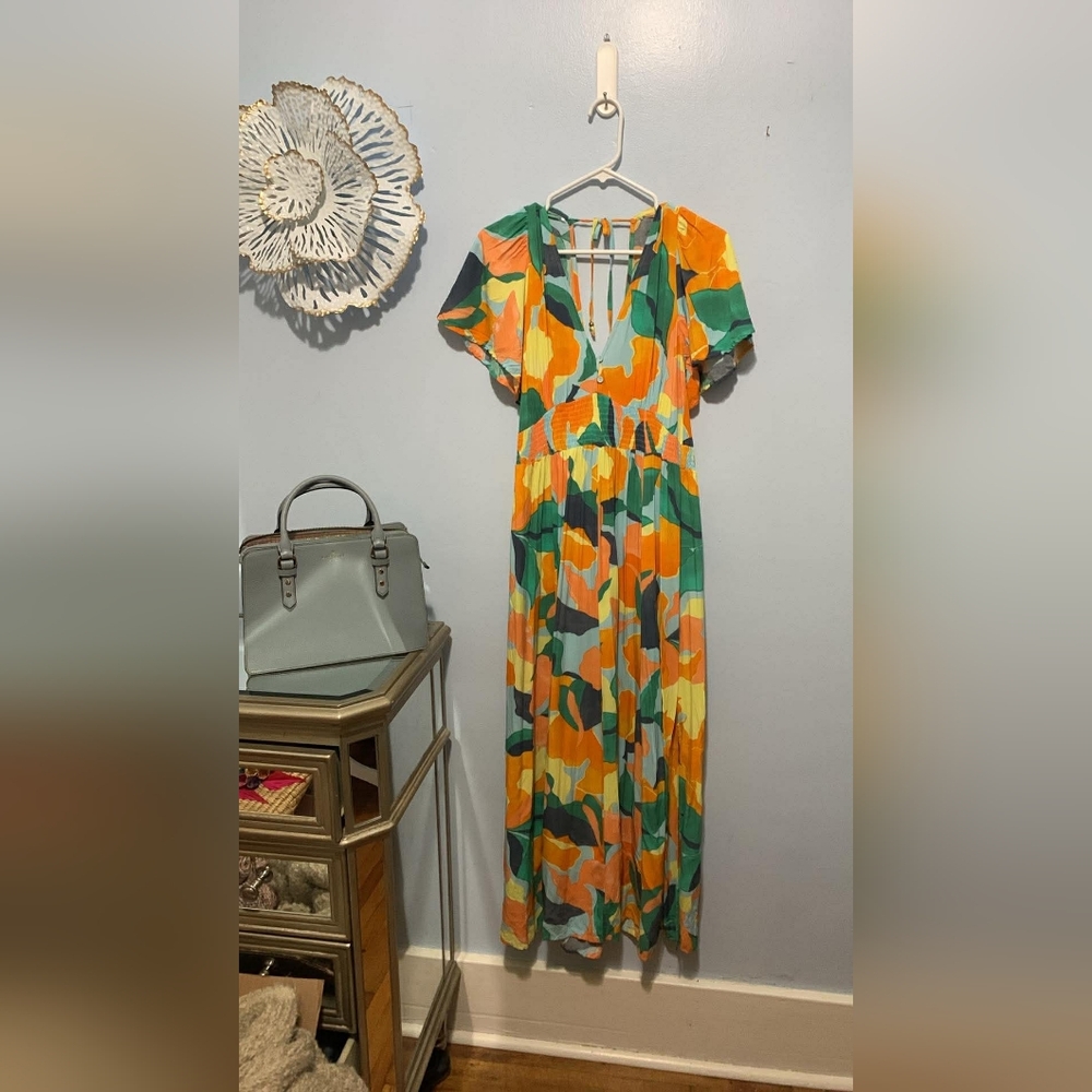Abel The Label Colorful Floral Maxi Dress - Picture 2 of 6